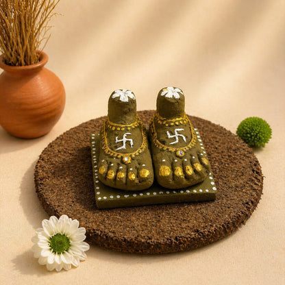 Cow Dung Laxmi Paduka